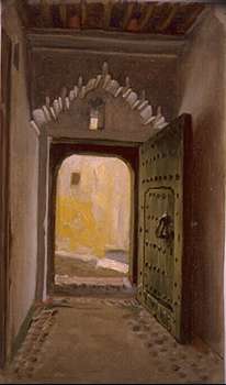 Jean Lecomte du Nouy Porte de maison juive, Tanger 1883