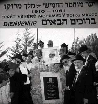 Inauguration de la forêt Mohamed V en Israël.